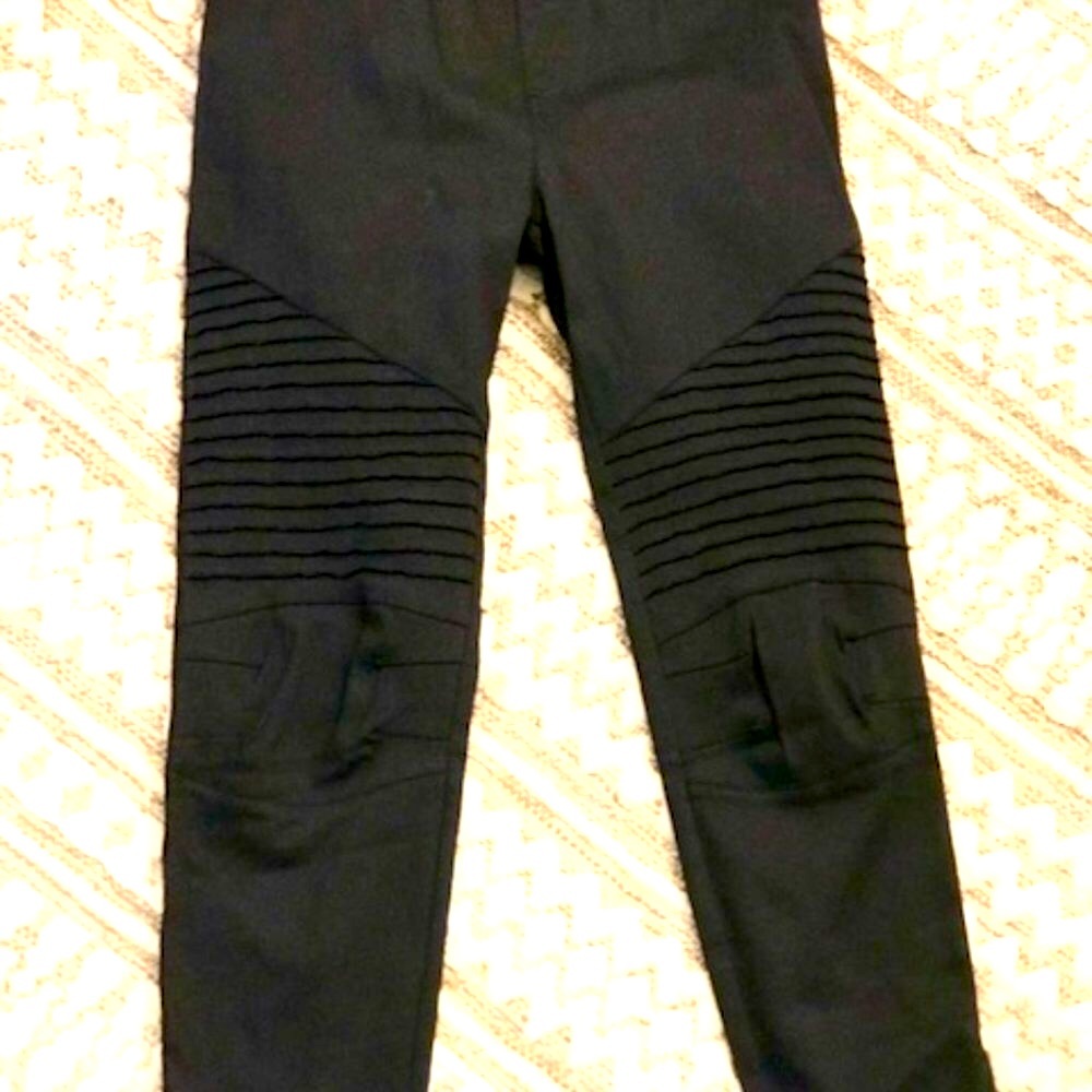 ✴️LAST ONE✴️ SMALL WOMEN'S BLACK MOTO PANTS - Picture 2 of 15